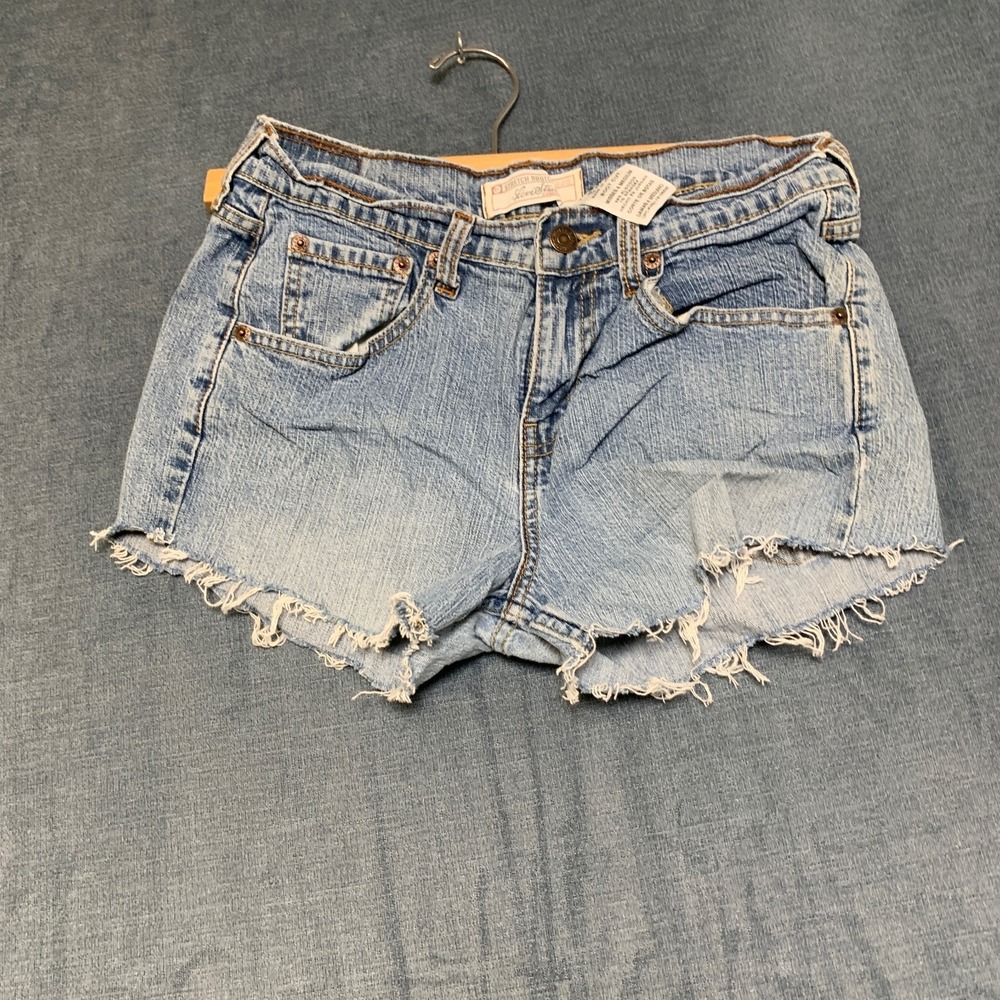 Signature By Levi Strauss & Co Shorts Womens 4 Misses Blue Denim Cotton Stretch